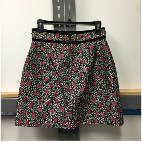 kate spade sample piece floral jacquard skirt size 4 nwt - Picture 2 of 12